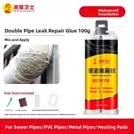 HOUSE GUARDS | Waterproof Leak Repair AB Adhesive for Metal Cast Iron Pipes and PVC Fittings