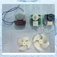 universal small fan motor + fan blade fridge / refrigerator cooling coil fan wind blow toshiba sharp LG kipas peti ais