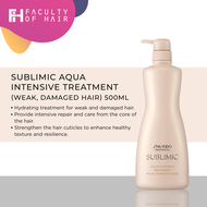 Shiseido Professional Sublimic Aqua Intensive Treatment For Weak, Damaged Hair 500ml