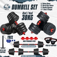 SELLING SWEET Isofit.id DUMBELL SET 30KG / Barbell / Weight Lifting Tool / Home Fitness Tool