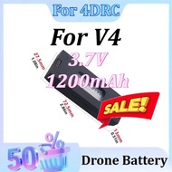 Newly Upgraded 3.7V 1200mAh Drone Battery For 4DRC V4 RC Quadcopter Accessory Parts Replacement Batt