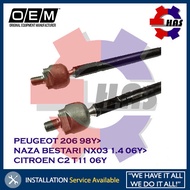 STEERING Rack End PEUGEOT 206 98Y&gt NAZA BESTARI NX03 1.4 06Y&gt CITROEN C2 T11 06Y