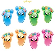 15 Pairs Kids Floor Stickers Self-Adhesive Social Distance Footprint Decals for Children Nursery Bed