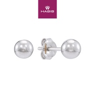 HABIB 750/18K White Gold Earrings EA06-5MM