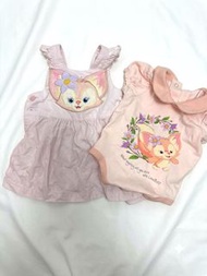 迪士尼Disney Duffy Linabell淺粉紅嬰兒連身衣+裙仔