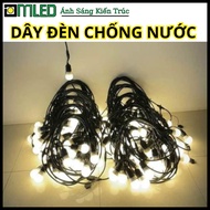 Outdoor Decorative Led String, Waterproof Wire, Resort Homestay Cafe Decoration - E27 Swirl Lamp Len