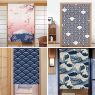 Tirai pintu gaya Jepun tersuai merah gaya Jepun separuh langsir kain langsir pendek sekatan dapur langsir bilik tidur bi