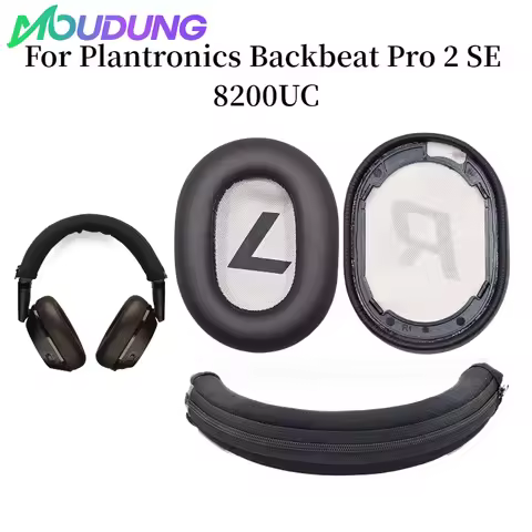 MOUDUNG Replacement Ear Pads Headband Ear Cushion Ear Cover for Plantronics Backbeat Pro 2 SE 8200UC