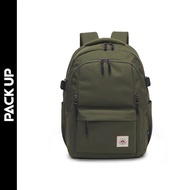 𝗣𝗔𝗖𝗞 𝗨𝗣 กระเป๋าเป้ โน้ตบุ๊ค HQ LUGGAGE ผ้า Recycled Polyester รุ่น 801