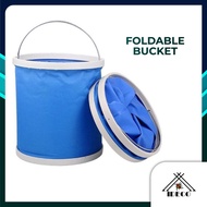 iDECO Foldable Water Bucket Car Wash Water Pail Fishing Camping Bucket Save Space Pail