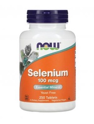 NOW Foods - Selenium 硒片100 微毫克，250 粒裝 (參考日期：01/2027)