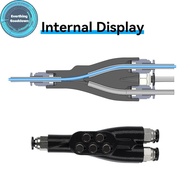 EVERTHING For Bambu Lab AMS Connector 4-in-1 Adapter Pipe Expansion Port 4 Feeding Multi-color For B