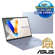 【辦公好禮超值送】ASUS Vivobook S14 OLED S5406MA-0038B125H 迷霧藍 14吋輕薄筆電 (Intel Core Ultra 5 125H/16G/512G SSD/14 OLED/W11)