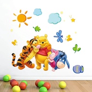3D Removable Winnie the Pooh Wall Decal Sticker Kids Room DIY Cartoon Wallpaper