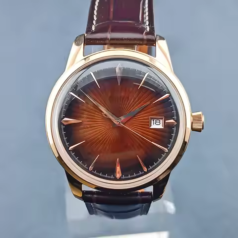 40mm 316L stainless steel acrylic glass Presage rose gold watch suitable for NH35 NH36 automatic mec
