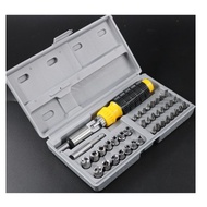 41PCS Tool Box Set Spanner Socket Ratchet Wrench Set Car Motor Bicycle Repair Tool Box Set Alat Pemb