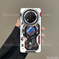 เคส Honor X9C 5G เคส Honor X9C Smart X9B X9A ลายเทคโนโลยีเมชาเคสแข็งเคลือบด้านเคสกันกระแทกหรูหรา