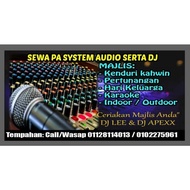 SEWA DJ KAHWIN PA SYSTEM AUDIO KARAOKE