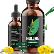 YUMOYI SPRUCE JIYIN Mullein Drops for Lungs - Mullein Leaf Extract for Lungs Cleanse - Respiratory L