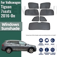 Car Window Sunshade For Volkswagen VW Tiguan Allspace 2016-2023 Magnetic Car Sunshade Visor Front Wi