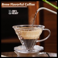 V60 Coffee Filter V60 Dripper/ Portable Coffee Filter/ Glass Coffee Filter/ Coffee Dripper/