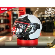 GIVI HELMET M35.0 SOLID ICE WHITE /OPEN FACE HELMET / MOTORCYCLE HELMET /M35.0 SCUDO