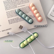 Data Cable Holder Charging Cable Organizer Desktop Mobile Phone Cable Hub Nail-Free Self-Adhesive Ca