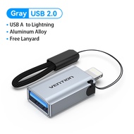 Vention Bộ chuyển đổi USB A sang Lightning Adapter USB A Female sang Lightning Male OTG Converter ch