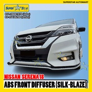 Nissan Serena C27 Silk Blaze Bodykit Spoiler Lip Lips Diffuser Led With Paint