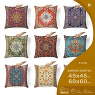 TURKEY KILIM PRINTED SOFA CUSHION COVERS 45X45 AND 60X60 CM