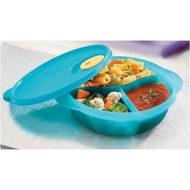 Tupperware CrystalWave Divided Dish 900ml Microwaveable Lunch Box