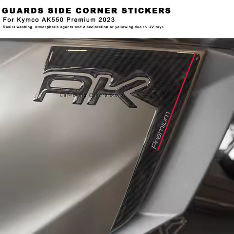 For Kymco AK550 Premium 2023 Waterproof Protective Sticker Motorcycle Guards Side Corner Stickers 3D
