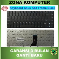 Asus K43 K43S K43E K42F A43 A43S A43SJ Laptop Keyboard Black Frame