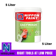 Nippon Paint Easywash Easy Wash Interior Wall Paint 5L / Cat Dalam Dinding Rumah 5L - 5 Liter
