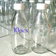 Botol Kaca 250ml Botol zoda 10pcs + Tutup