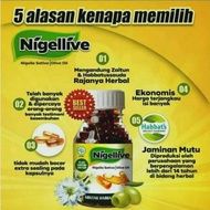 Nigellive Habbatussauda dan zaitun Original - 200 kapsul