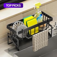 Kitchen Sink Organizer, 1 Count Space Saving Sponge Soap Brush Cloth Storage Rack, Kitchen Sink Stor