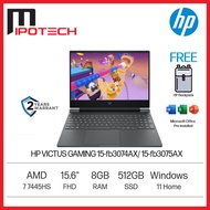 HP VICTUS GAMING 15-fb3074AX/ 15-fb3075AX 15.6" FHD 144Hz Laptop ( R7 7445HS, 8GB, 512GB SSD, RTX205