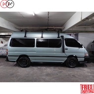 [พร้อมส่ง]แร็คหลังคาสำหรับ หัวจรวดหลังคาสูง Toyota Commuter หลังคาสูง หรือรถตู้หลังคาสูงรุ่นอื่นๆ [ส