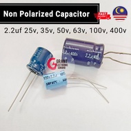 2.2uf 25v 35v 50v 63v 100v Non Polarized Capacitor for tweeter