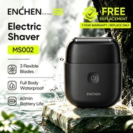Enchen MS002 Mesin Cukur Janggut Electric Shaver 100% Waterproof 3 Flexible Blades Compact Foil Shav
