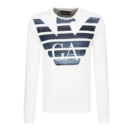 (Defect) Armani Exchange GA Logo Sweater White Chest Size 41 M New Shop (9 9xx)