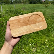 Wooden Tray Size 12 x 22 cm With Coating Free Laser Lacquer