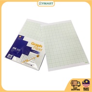 A4 Size Graph Paper 2mm Square & Line, Kertas Graf 70gm (48 Sheets/Pack)
