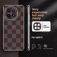 YYN Case For IQoo 15 IQoo15 Casing Electroplated Examination Grain Shockproof Phone Case