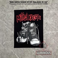 BACKPATCH SABLON/TEMPELAN JAHIT BAND PUNK MILISI KECOA TERLARIS