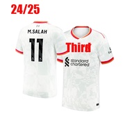 The Reds Mohamed Salah Darwin Nunez 24/25 LiVerPools Third men Soccer Jersey Dominik Szoboszlai Andy