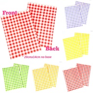 10pcs/pack + *Free stickers Seal Checkered Paper Bags Gifts Bag Children Day Gifts Packaging