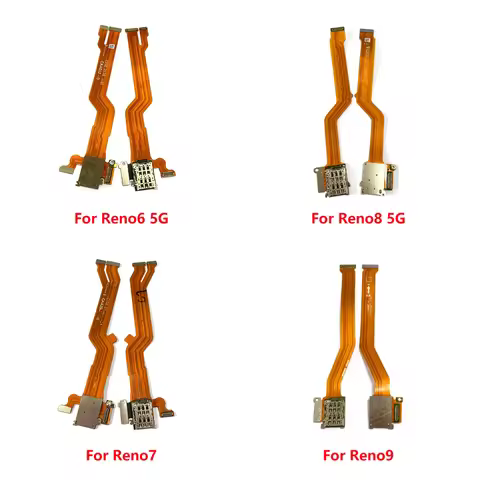 For OPPO Reno6 Reno7 Reno8 Reno9 Reno 6 7 8 9 Pro SIM Card Tray Reader Slot Socket Board Flex Cable 