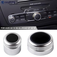 EAZYLIVING Car Multimedia MMI Volume Knob Rotary Button Switch Cover Setting Navigation Main Menu Sw